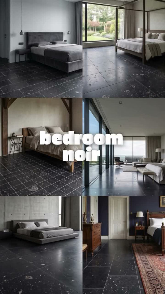Fascino Magnetico in Camera da Letto: L'Eleganza della Pierre Bleue Noir