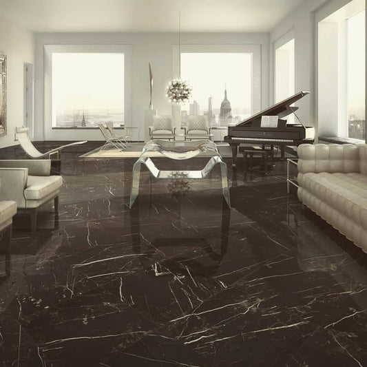 Gres porcellanato effetto marmo lucido: eleganza e design per ogni ambiente